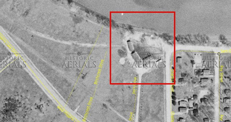 Beachside Motel - 1954 Aerial (newer photo)